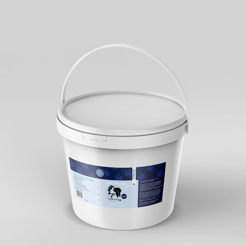 Hanf Pur Canis 2.5 % 360 g - loser Hanf in Premiumqualität, Blüten und Blattspitzen