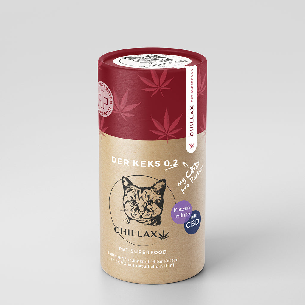 Chillax-Produkt: Katzenkekse Katzenminze mit 0.2mg CBD pro Keks